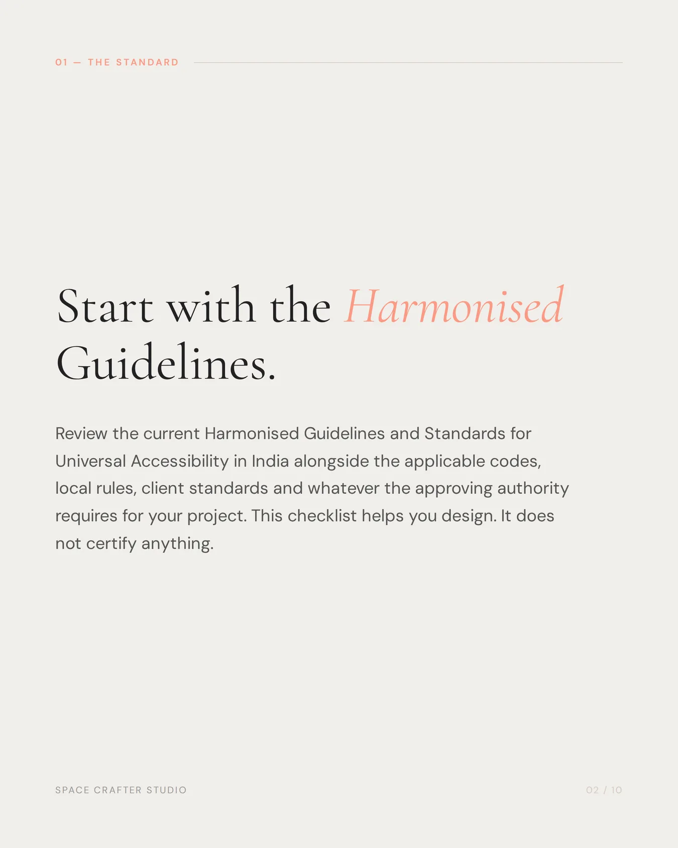 Accessible signage checklist for india, slide 2 of 10, Space Crafter Studio