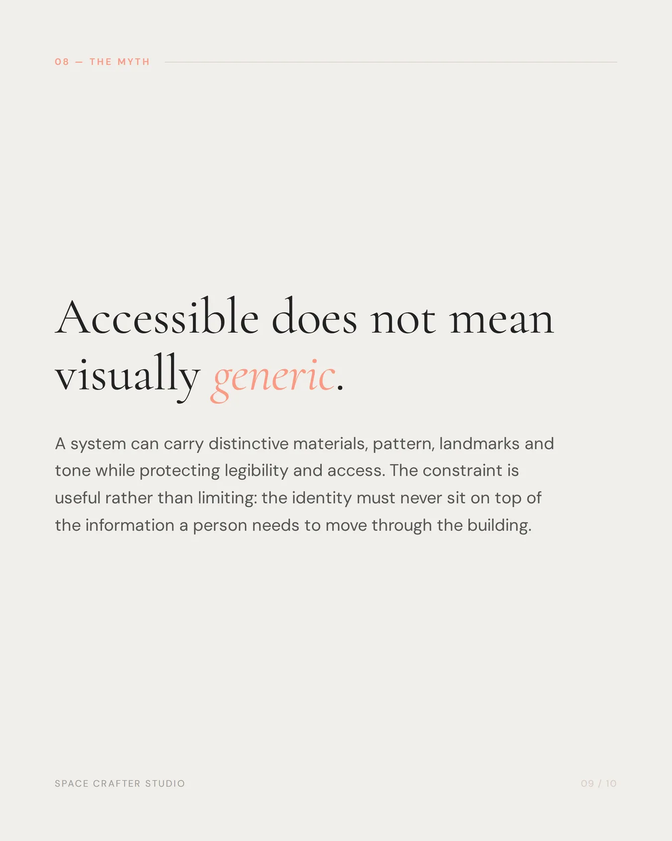 Accessible signage checklist for india, slide 9 of 10, Space Crafter Studio