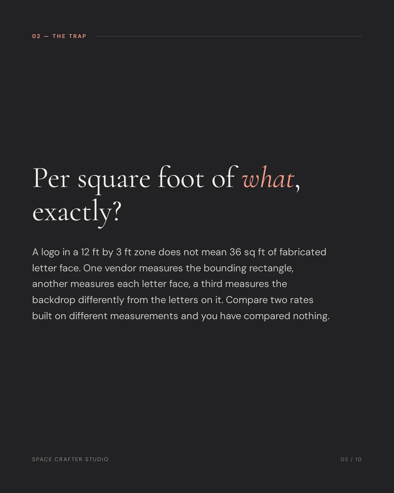 Commercial signage cost in india, slide 3 of 10, Space Crafter Studio