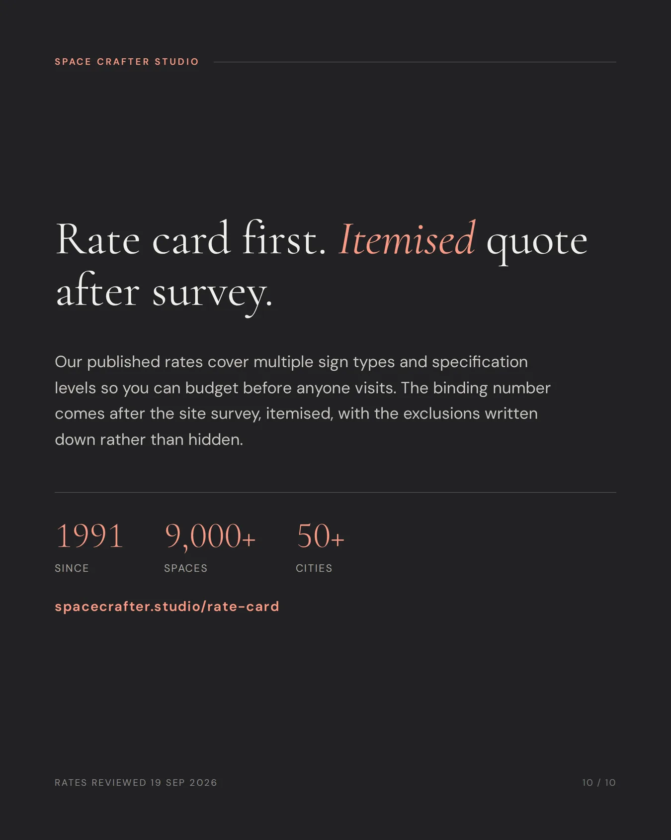 Commercial signage cost in india, slide 10 of 10, Space Crafter Studio