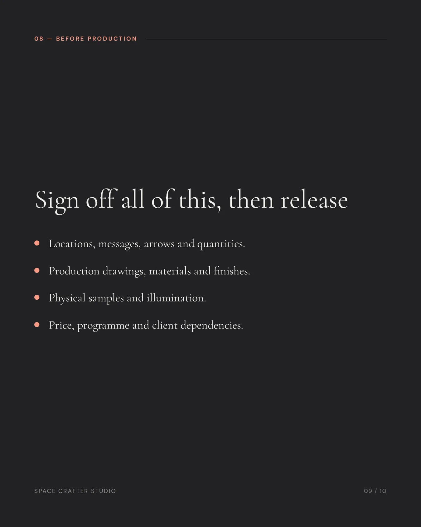 How to choose a signage company, slide 9 of 10, Space Crafter Studio