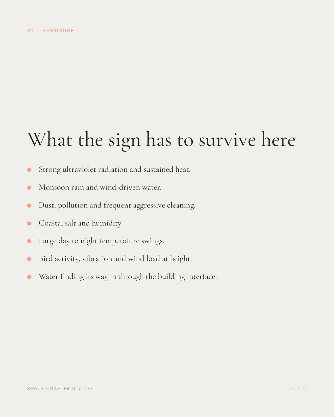 Outdoor signage materials for india, slide 2 of 10, Space Crafter Studio