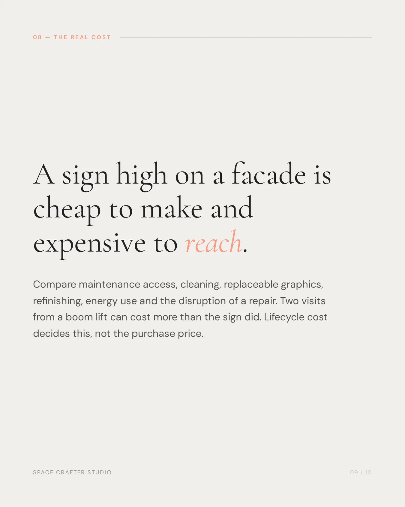 Outdoor signage materials for india, slide 9 of 10, Space Crafter Studio