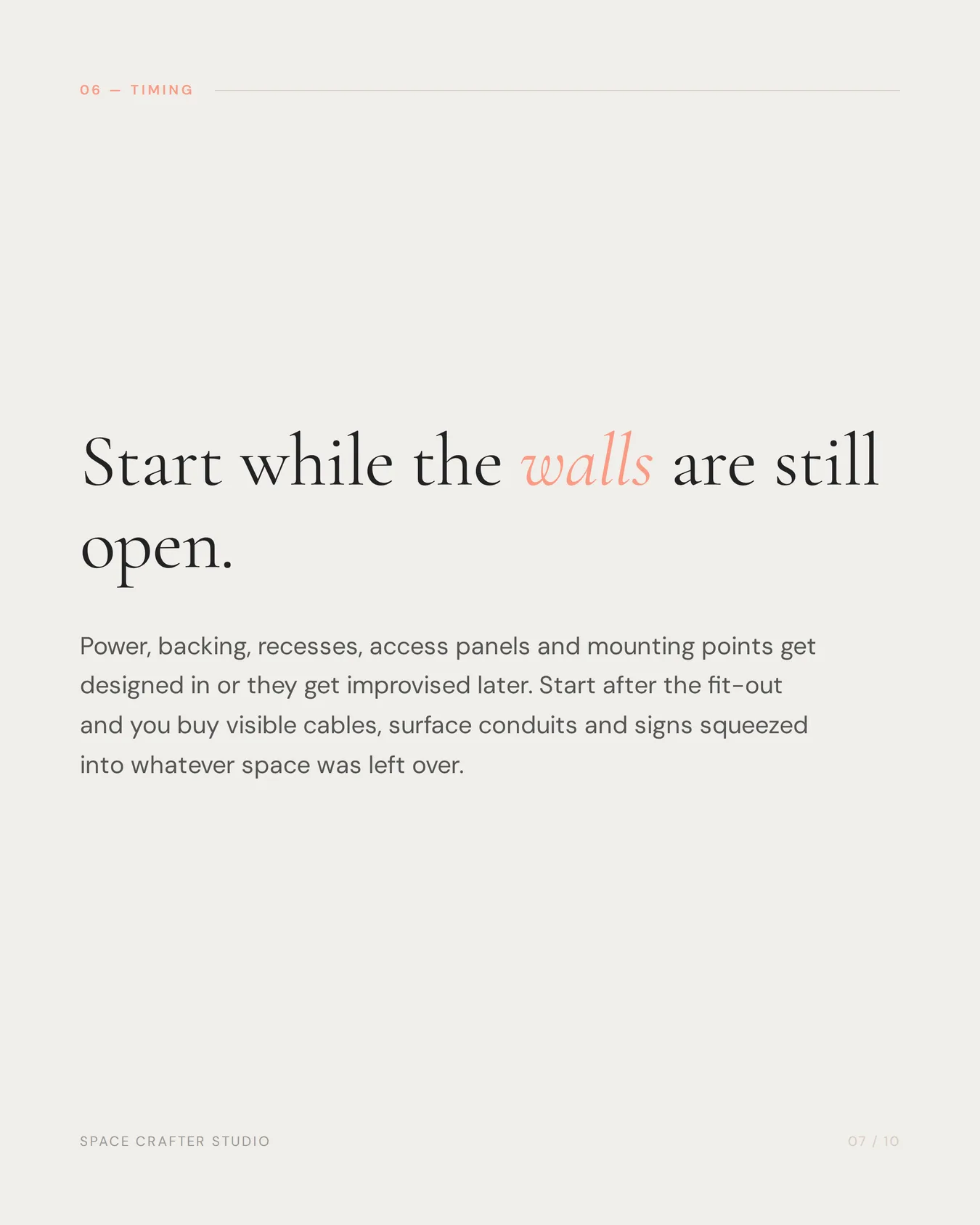Spatial branding explained, slide 7 of 10, Space Crafter Studio