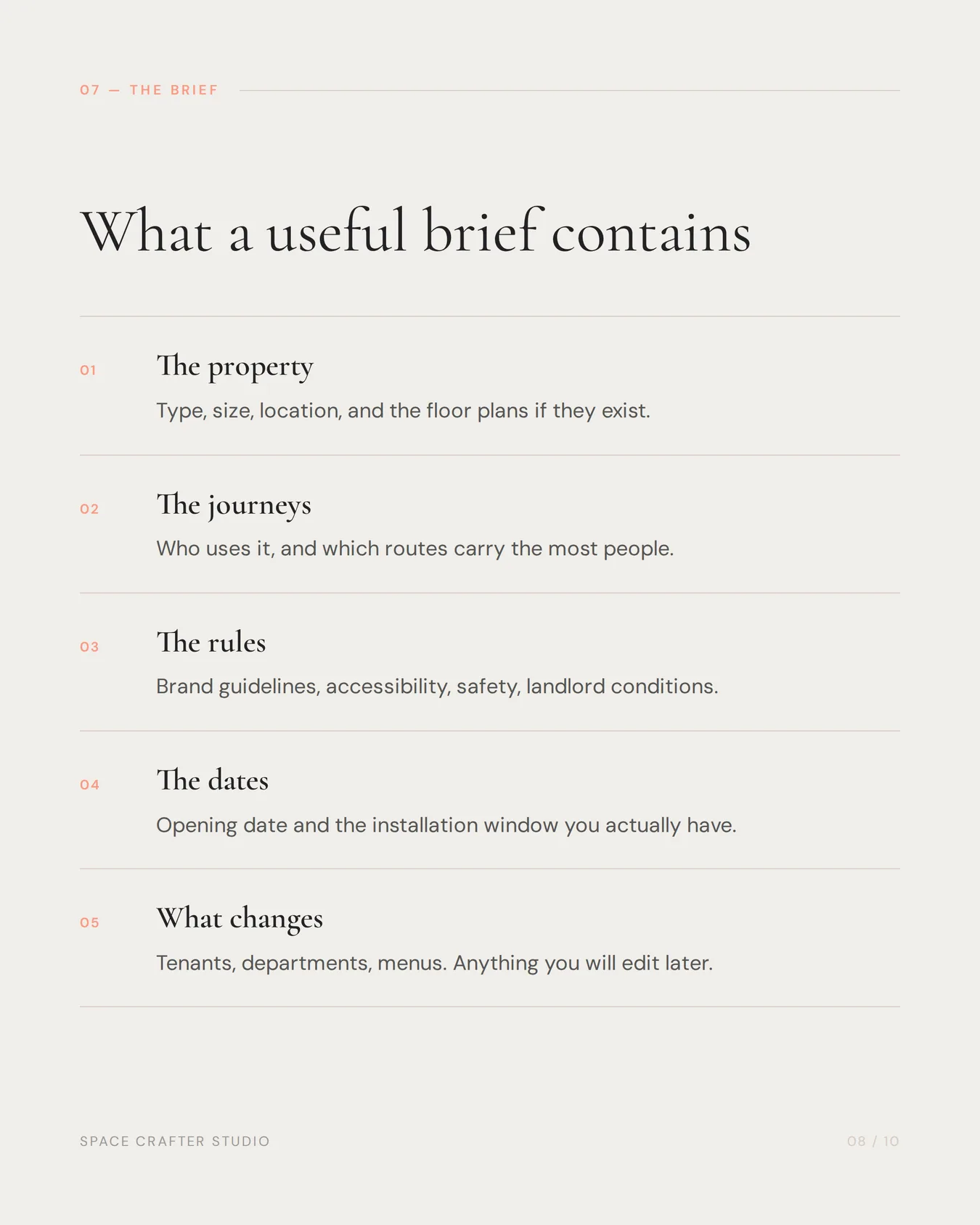 Spatial branding explained, slide 8 of 10, Space Crafter Studio