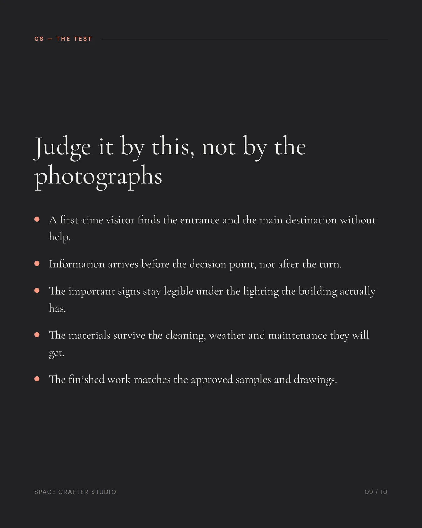 Spatial branding explained, slide 9 of 10, Space Crafter Studio
