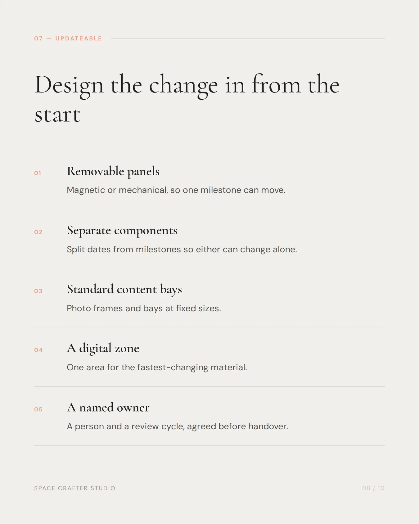 Workplace brand walls, slide 8 of 10, Space Crafter Studio
