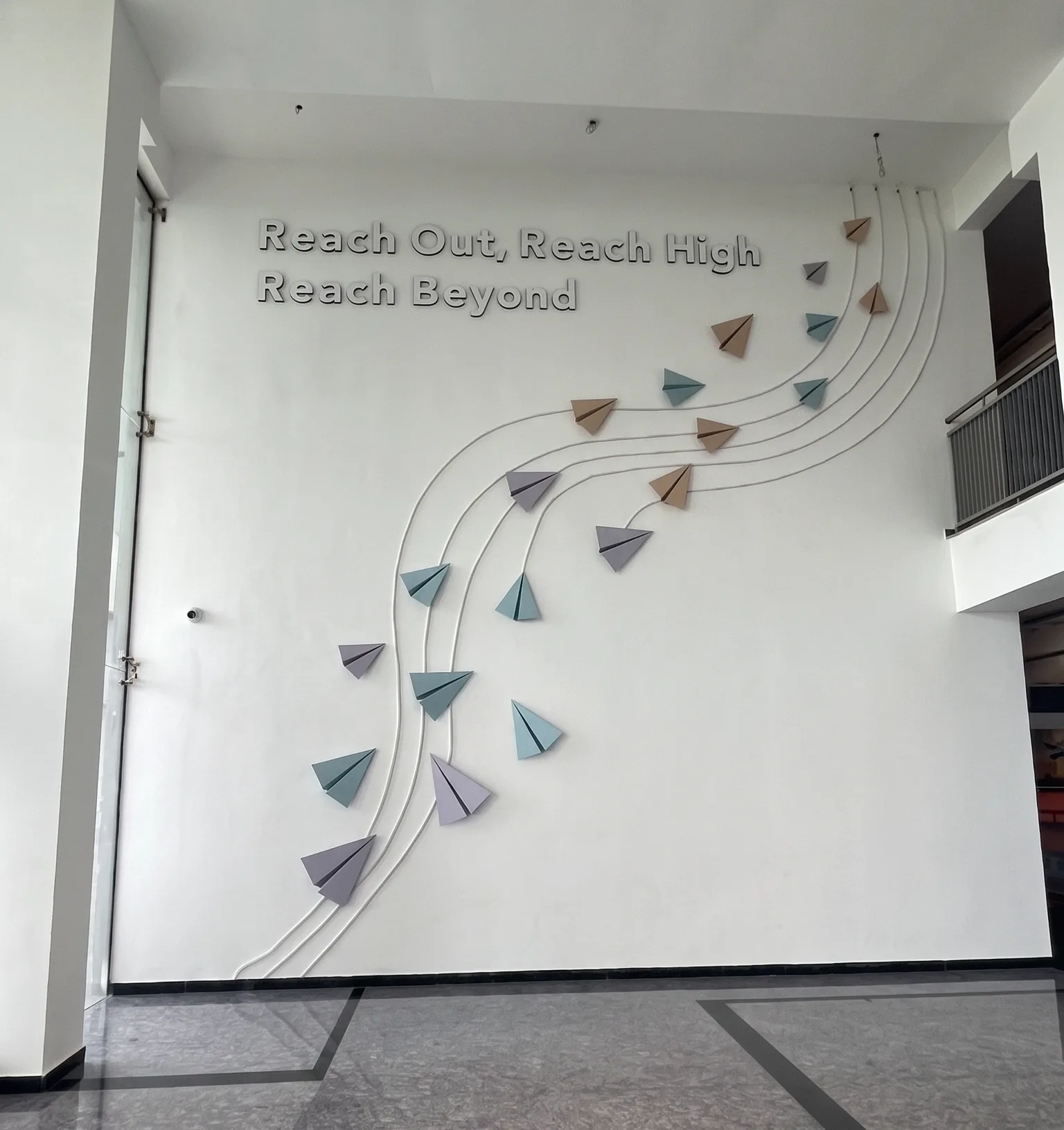 Casino-themed printed corridor feature-wall mural